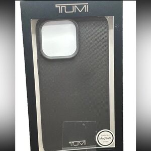 TUMI Textured Black MagSafe iPhone Case IPhone 15/16 Pro Max
